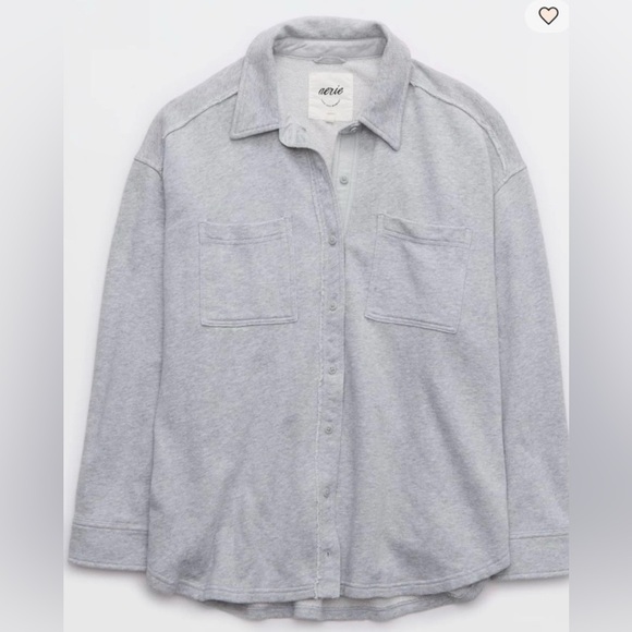 aerie Tops - Aerie Lumberjane Oversized Fleece Shacket XL